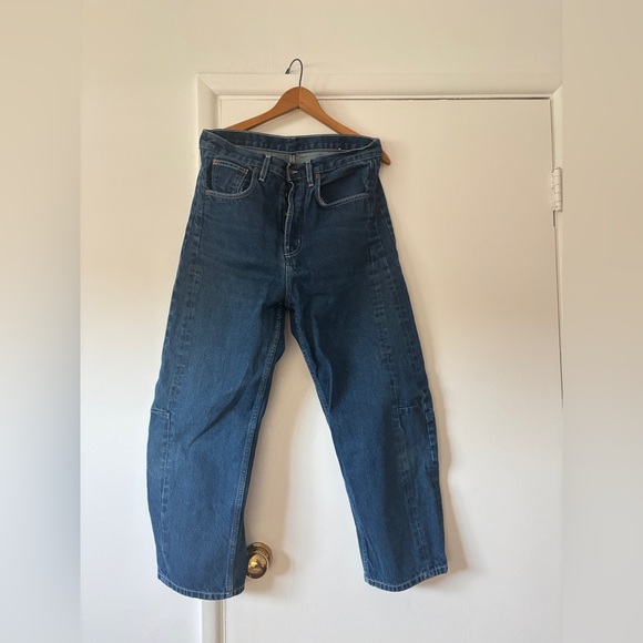 B SIDES Blue Women Jeans high rise slim lasso great shape size 31 - Picture 2 of 7